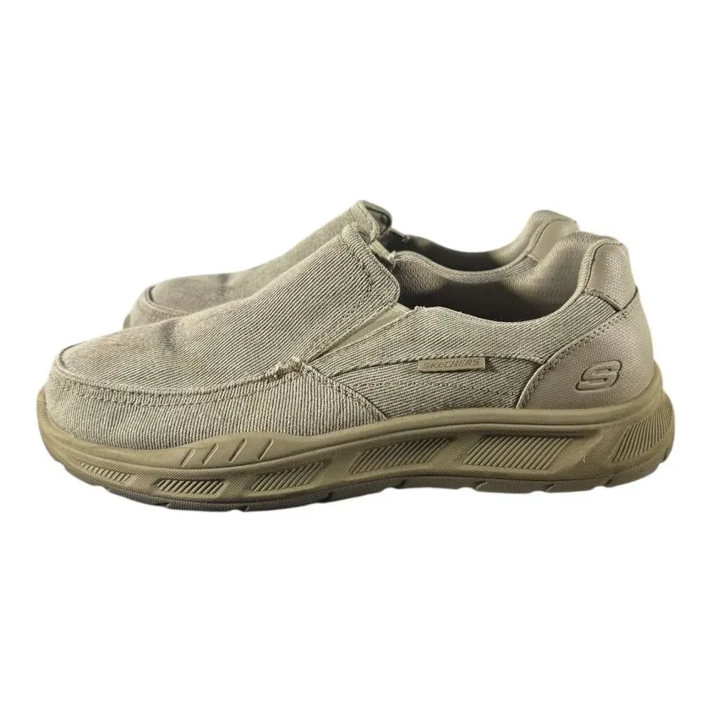 Skechers Men's Expected Avillo Relaxed Fit Slip-On Shoes Khaki Size 11